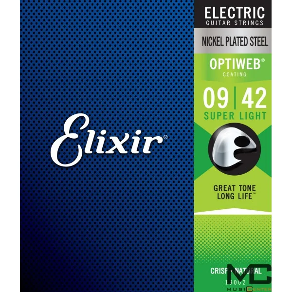 Elixir OptiWeb 19002 Super Light - struny do gitary elektrycznej