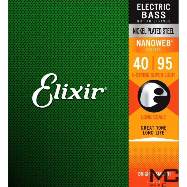 Elixir NanoWeb 14002 Super Light Long Scale - struny do gitary basowej