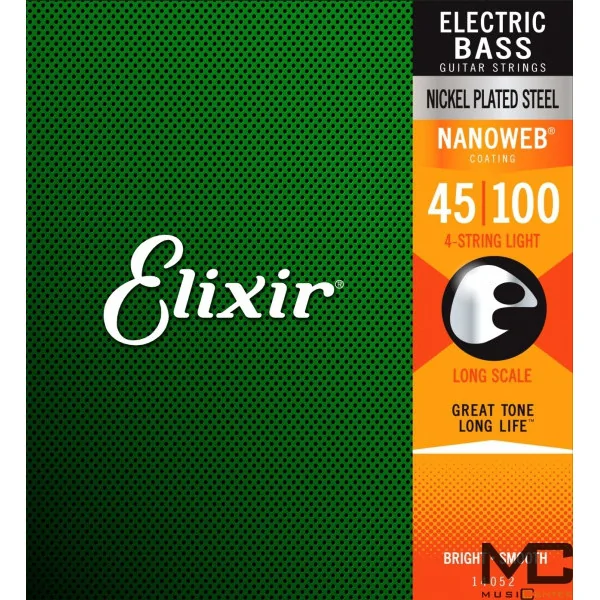 Elixir NanoWeb 14052 Light Long Scale - struny do gitary basowej