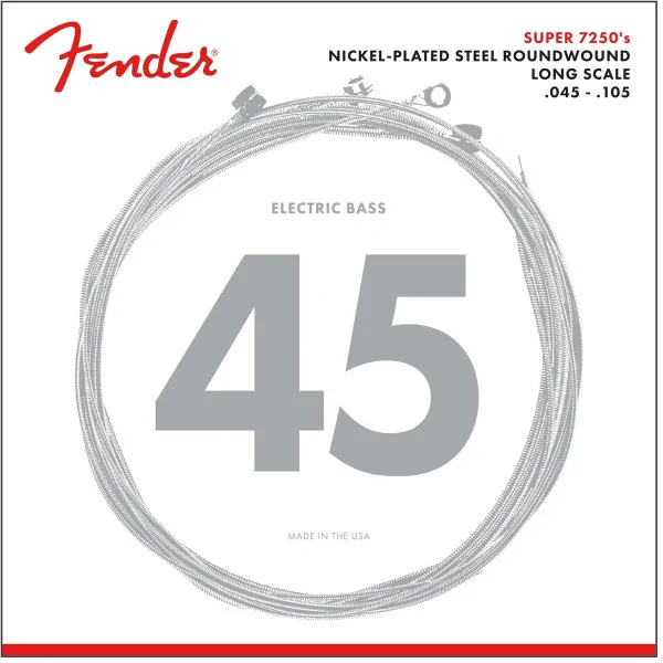 Fender Nickel Plated Steel 7250 M - struny do gitary basowej