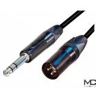MC Audio MS1NJXM 3 - przewód XLR męski jack symetryczny 3m złącza Neutrik