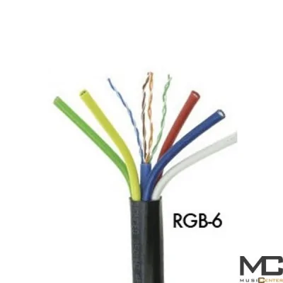 RGB 6 - przewód RG59 x 5 plus skrętka 36m