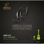 Ortega UWNY-4-TE - struny do ukulele tenorowego