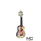 Ortega Keiki K2-EM El Muerto - ukulele sopranowe z pokrowcem i akcesoriami