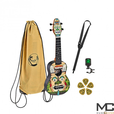 Keiki K2-TM Totem - ukulele sopranowe z pokrowcem i akcesoriami