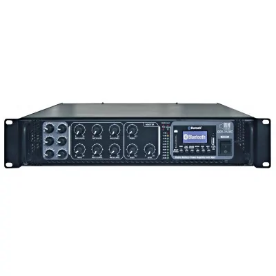 DCB 350BC - wzmacniacz z mikserem 100V/350W, 6 stref, odtwarzacz bluetooth, USB, MP3