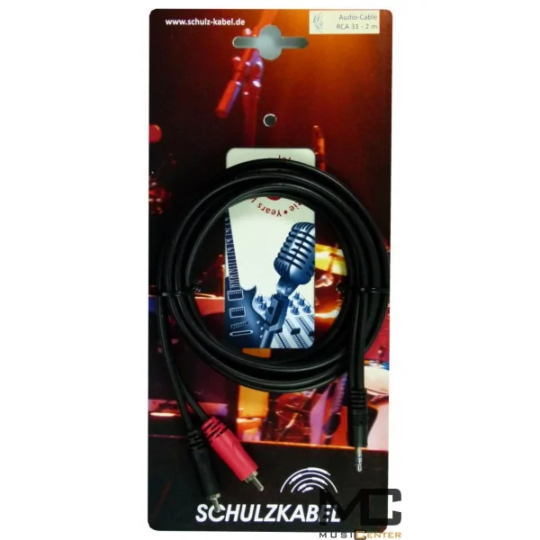 Schulz-Kabel RCA 31 - przewód mini jack stereo 2xRCA 2m