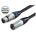 MC Audio MS2N 1 - przewód mikrofonowy 1m, studyjny, symetryczny XLR-XLR 1m, złącza Neutrik, przewód 2x0,5mm2