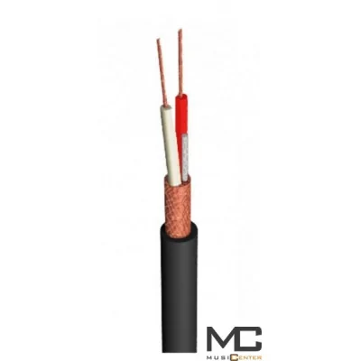 MK 1 - przewód mikrofonowy 2x0,22mm2 przewód symetryczny czarny