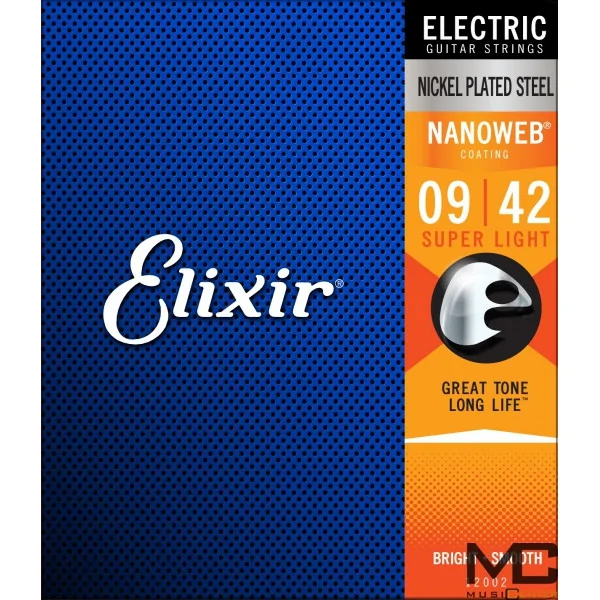 Elixir NanoWeb 12002 Super Light - struny do gitary elektrycznej