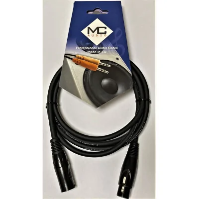 MS1SB 10 - przewód mikrofonowy 10m, symetryczny XLR-XLR 10m, złącza czarne