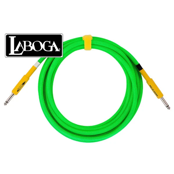 Laboga Way of Sound Neon Green 3m - kierunkowy przewód instrumentalny