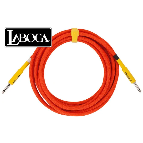 Laboga Way of Sound Neon Orange 3m - kierunkowy przewód instrumentalny