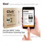 CLUB 3D CAC 1372 - kabel HDMI 8K 4K Ultra High Speed Certyfikowany 2m