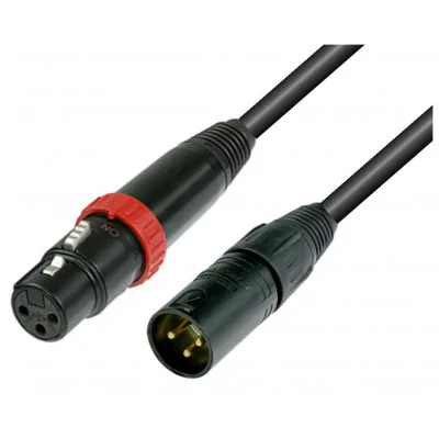 MS1NSB 5 - przewód mikrofonowy 5m z wyłącznikiem, symetryczny XLR-XLR 5m, złącza Neutrik z wyłącznikiem
