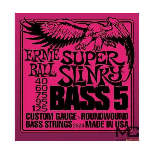 Ernie Ball 2824 Nickel Round Wound (5) - struny do gitary basowej
