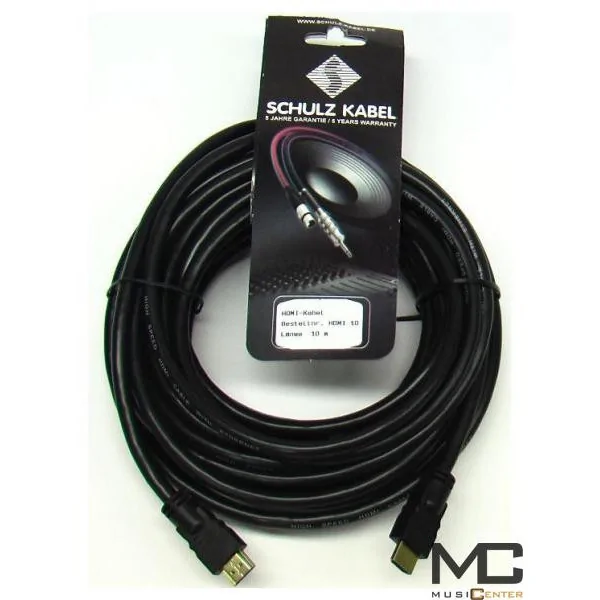 Schulz-Kabel HDMI 10 - kabel HDMI 10m instalacyjny, przewód HDMI 10m złącza pozłacane