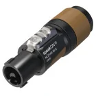 MC Audio GS1N 1 - przewód głośnikowy 2x1,5mm2 1m jack-speakon złącza Neutrik NL2FXX-W-S