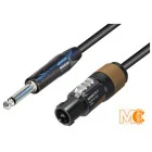 MC Audio GS1N 20 - przewód głośnikowy 2x1,5mm2 20m, jack-speakon złącza Neutrik
