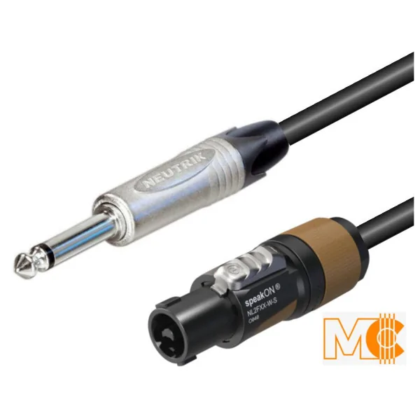 MC Audio GS2N 8 - przewód głośnikowy 2x2,5mm2 8m złącza Neutrik NL2FXX-W-S