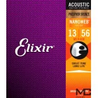 Elixir NanoWeb PB 16102 Medium - struny do gitary akustycznej