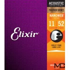 Elixir NanoWeb PB 16027 Custom Light - struny do gitary akustycznej