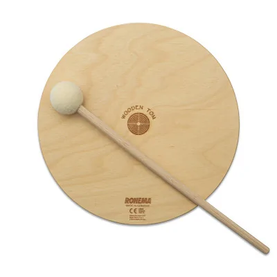 Bębenek drewniany 20 cm - instrument perkusyjny dla dzieci