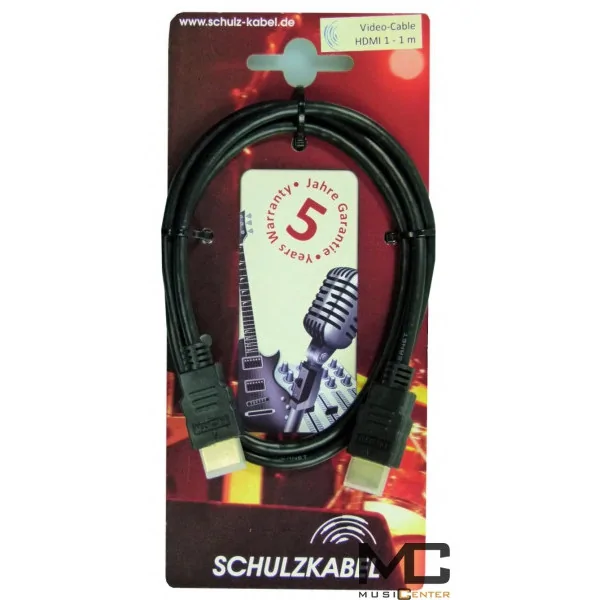 Schulz-Kabel HDMI 1 - kabel HDMI 1m, przewód HDMI 1m złącza pozłacane