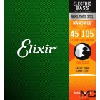 Elixir NanoWeb 14077 Light Medium Long Scale - struny do gitary basowej